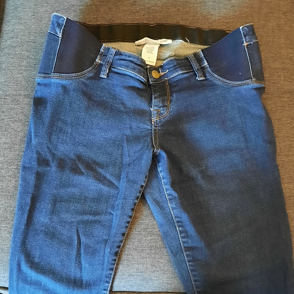 Liz Lange side panel maternity jeggings